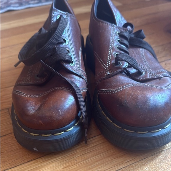 Classic Brown Leather Dr. Martens Shoes